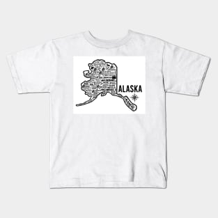 Alaska Map Kids T-Shirt